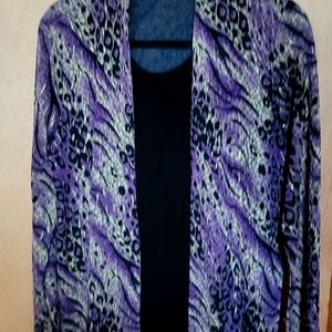 Women's mock 2 piece top